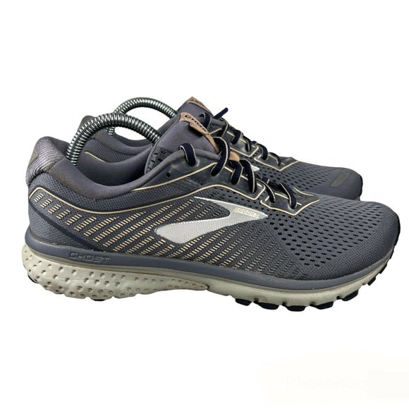 Brooks Shoes - Brooks Womens Ghost 12 Silver Gray Running Sneakers Mesh Low Top Size 9.5B US